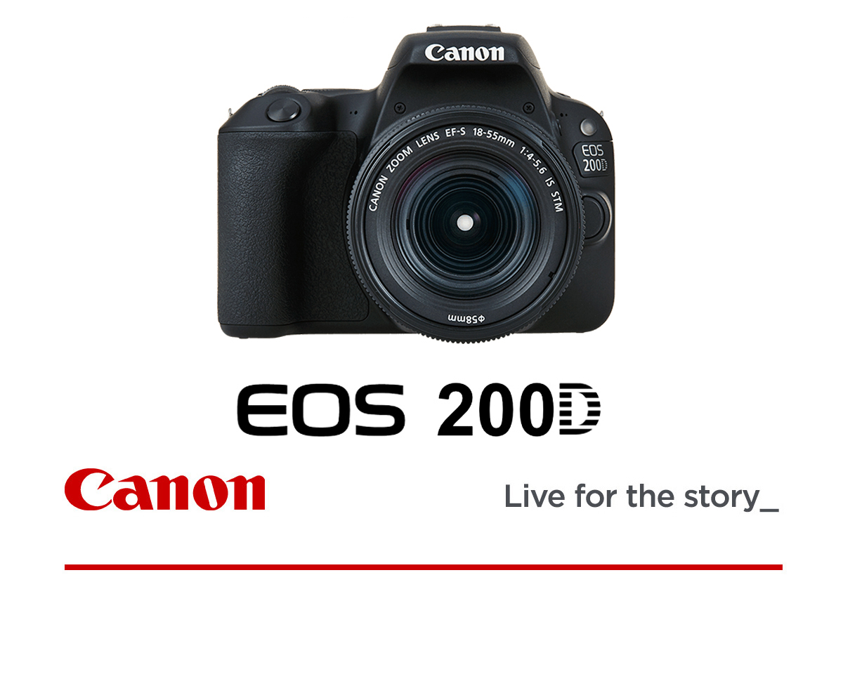 DISPONIBILE CANON EOS 200D+18-55/4-5.6 IS STM